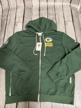 NWT Mens Nike Green Bay Packers Sideline Utility Player Hoodie XXL Green 2X
